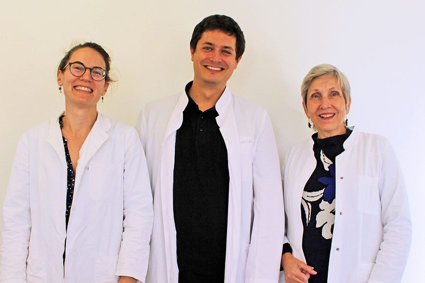 Dr. med. Friederike Lienkamp, Dr. med. Tim Weitkunat und Dr. med. Ingrid Paur, die drei Ärztinnen und Ärzte der Gemeinschaftspraxis Wettingen